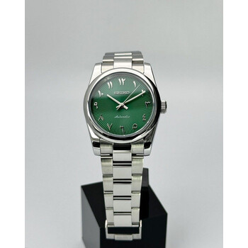 Custom Seiko Mod • Green Fluted Arabic No-Date Oyster Perpetual • 36mm